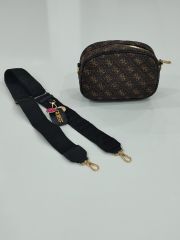 GUESS BASKILI ÇANTA KAHVE GOLD
