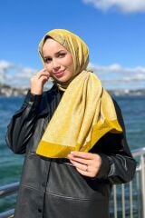 AKER MONOGRAM JAKAR ŞAL 6060900-961 YAĞ YEŞİLİ