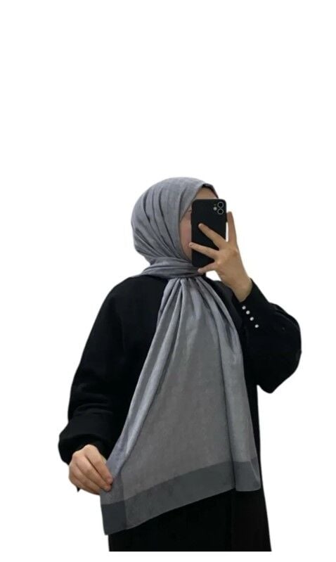 AKER MONOGRAM JAKAR ŞAL 6060900-971 GRİ