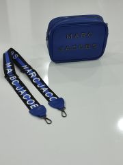 MARK JAKOPS YAZILI ÇANTA SAKS MAVİSİ