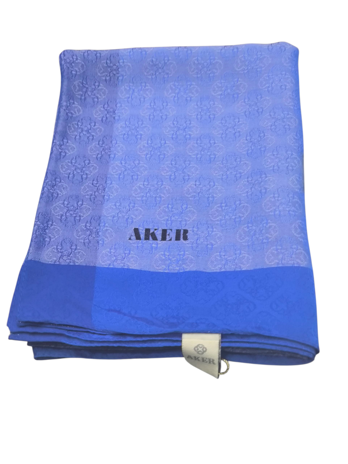 AKER MONOGRAM JAKAR ŞAL 6060900-923 SAKS MAVİSİ