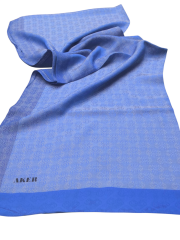 AKER MONOGRAM JAKAR ŞAL 6060900-923 SAKS MAVİSİ