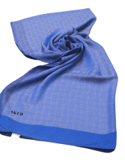 AKER MONOGRAM JAKAR ŞAL 6060900-923 SAKS MAVİSİ