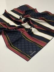 VİSSONA TİVİL İPEK EŞARP LACİVERT BORDO 3000-1