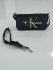 CALVİN KLEİN JEANS KAYIK MODEL ÇANTA SİYAH KREM