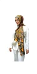 ETRO VUAL İPEK ŞAL ETNİK DESEN HAKİ YEŞİL