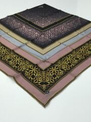 VİSSONA TİVİL İPEK EŞARP GÜL KURUSU 3005-1