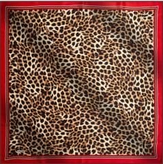 AKER SURA İPEK EŞARP NOSTALJİ LEOPAR DESEN 7984-341