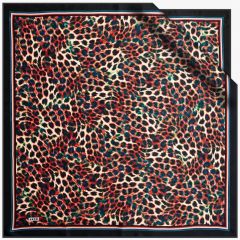 AKER SURA İPEK EŞARP NOSTALJİ LEOPAR DESEN 7984-313