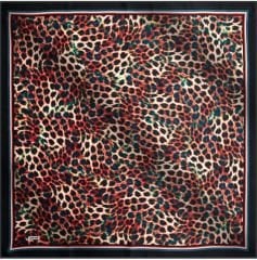 AKER SURA İPEK EŞARP NOSTALJİ LEOPAR DESEN 7984-313