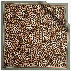 AKER TİVİL İPEK EŞARP NOSTALJİ LEOPAR DESEN 7984-951
