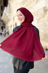 PİERRE CARDİN  HOLOGRAM ŞAL 1030300-941 OSMANLI KIRMIZISI