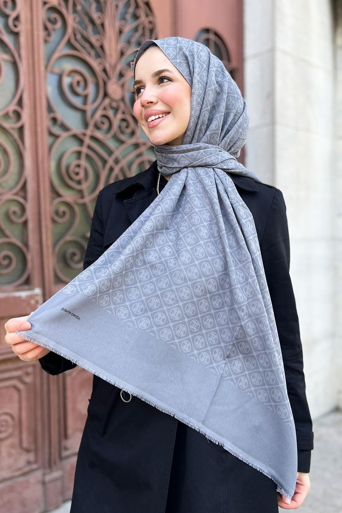 PİERRE CARDİN  HOLOGRAM ŞAL 1030300-971 GRİ