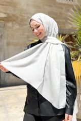 PİERRE CARDİN  HOLOGRAM ŞAL 1030300-974 AÇIK GÜMÜŞ