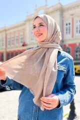 PİERRE CARDİN  HOLOGRAM ŞAL 1030300-981 SÜTLÜ KAHVE
