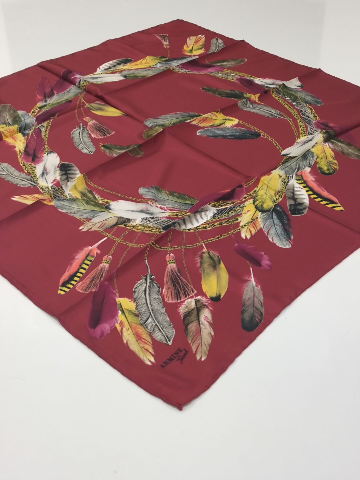 ARMİNE TREND SPORT POLYESTER TİVİL EŞARP BORDO 0900-1