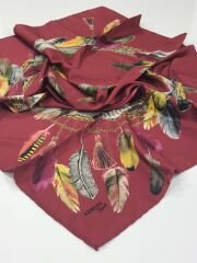 ARMİNE TREND SPORT POLYESTER TİVİL EŞARP BORDO 0900-1