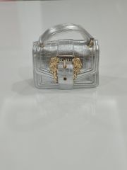 VERSACE ÇANTA PARLAK  GÜMÜŞ