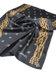 C DESEN İNCİLİ MODEL VUAL İPEK ŞAL SİYAH