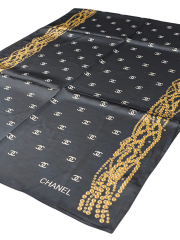 C DESEN İNCİLİ MODEL VUAL İPEK ŞAL SİYAH