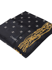 C DESEN İNCİLİ MODEL VUAL İPEK ŞAL SİYAH