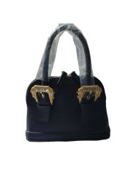 VERSACE COUNTURE BAYAN ÇANTA PARLAK  ÇİFT  KEMERLİ MODEL SİYAH