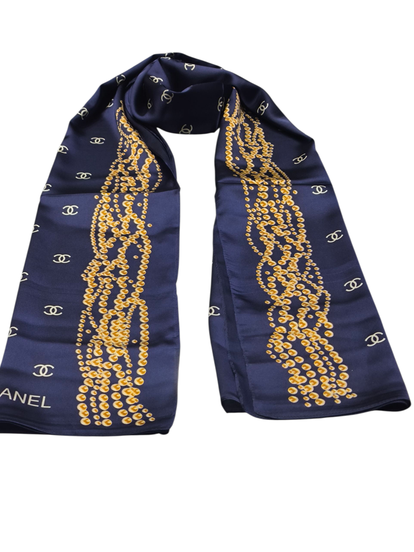 C DESEN İNCİLİ MODEL VUAL İPEK ŞAL LACİVERT