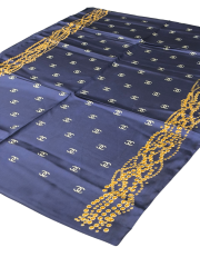 C DESEN İNCİLİ MODEL VUAL İPEK ŞAL LACİVERT