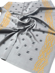 C DESEN İNCİLİ MODEL VUAL İPEK ŞAL GÜMÜŞ