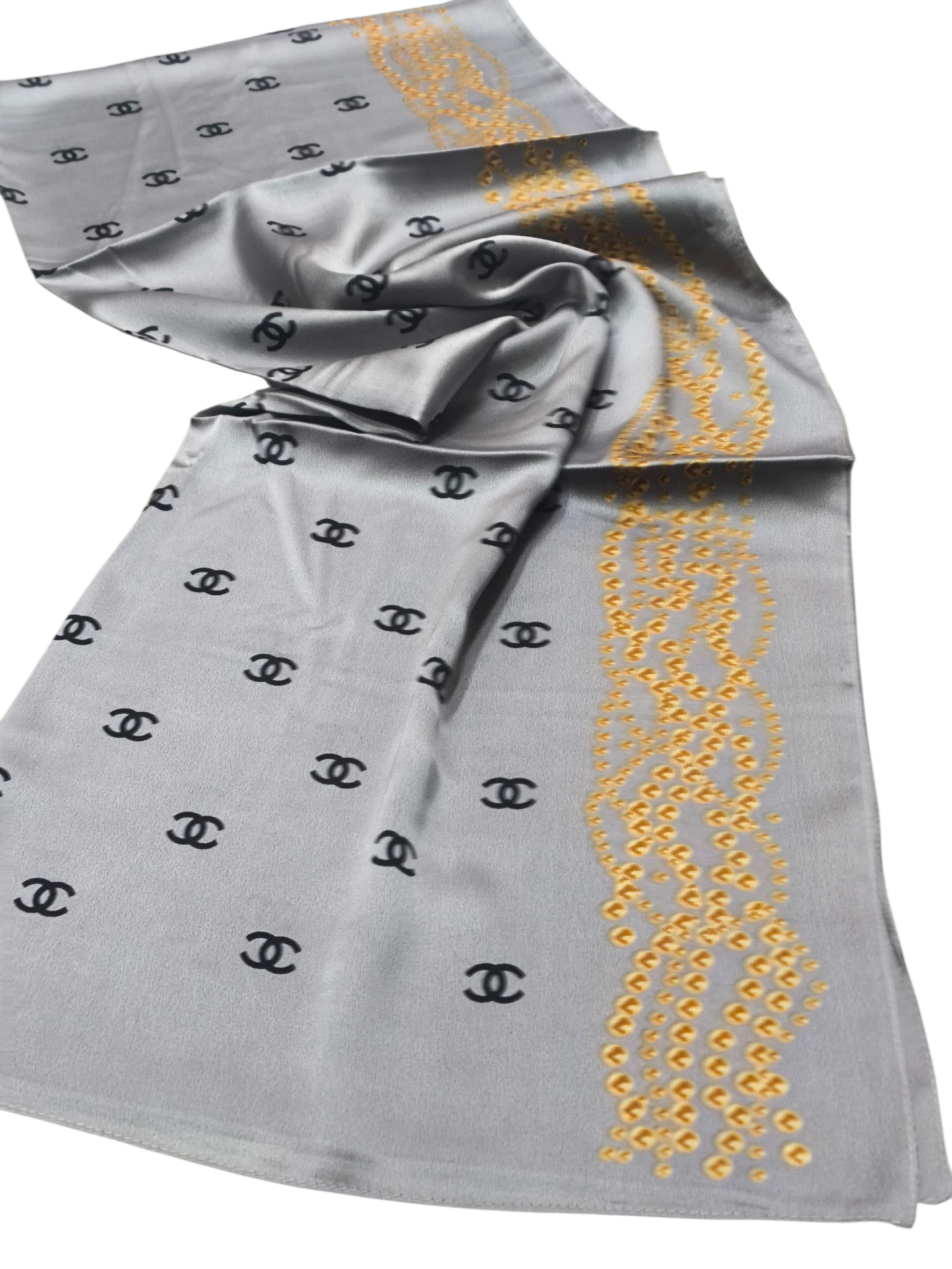 C DESEN İNCİLİ MODEL VUAL İPEK ŞAL GÜMÜŞ