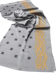 C DESEN İNCİLİ MODEL VUAL İPEK ŞAL GÜMÜŞ