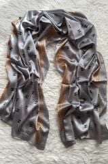 C DESEN İNCİLİ MODEL VUAL İPEK ŞAL GÜMÜŞ