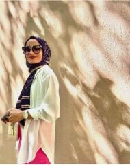 MONOGRAM DESEN  VUAL İPEK ŞAL LACİVERT