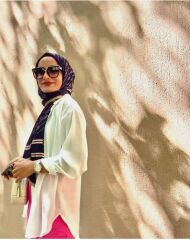 MONOGRAM DESEN  VUAL İPEK ŞAL LACİVERT