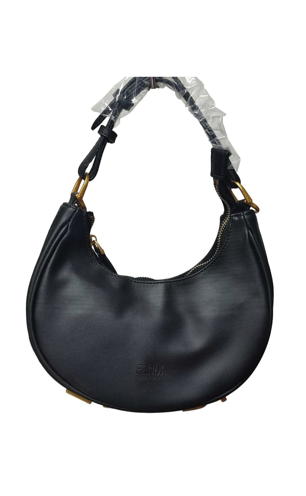 FENDİ DERİ  BAYAN ÇANTA KAYIK MODELİ SİYAH