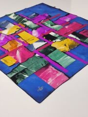 SARAR İNTERVİEW TİVİL İPEK EŞARP  SAKS MAVİ 10003-7