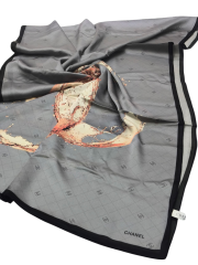 EKOSE C DESEN VUAL İPEK ŞAL GRİ