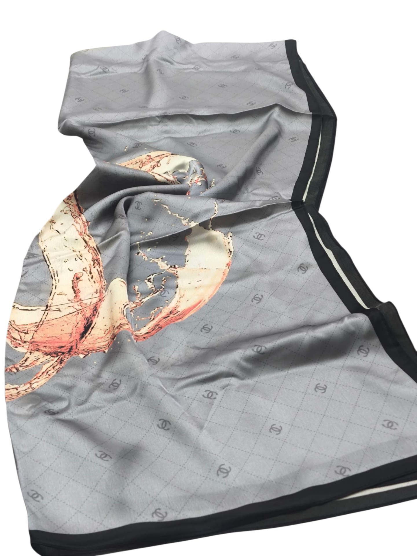 EKOSE C DESEN VUAL İPEK ŞAL GRİ