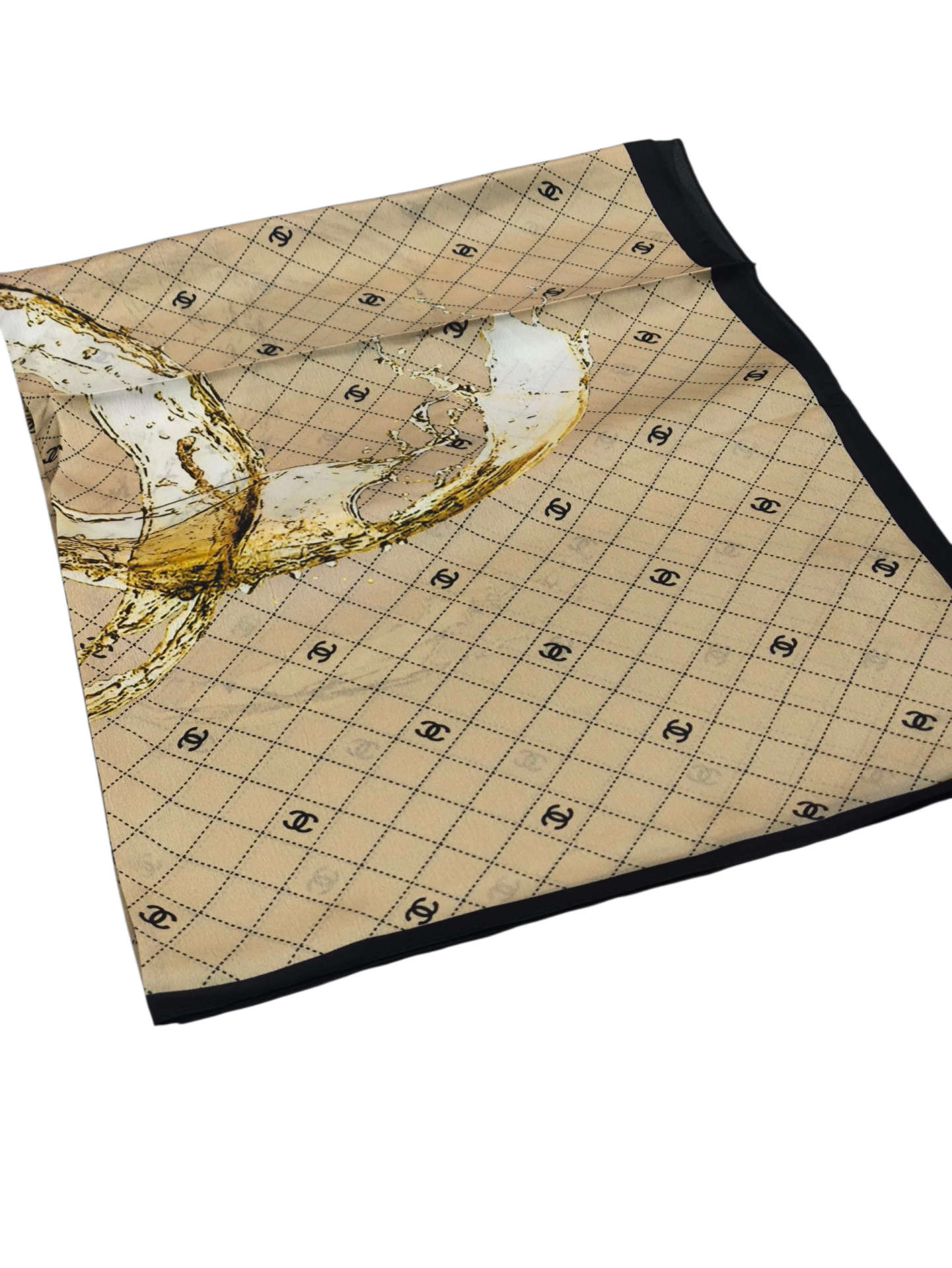 EKOSE C DESEN VUAL İPEK ŞAL GOLD SARI