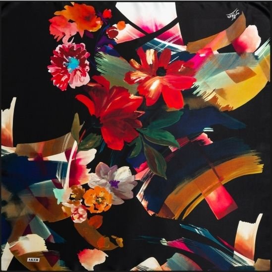 AKER NOSTALJİ TİVİL İPEK EŞARP 7900-911