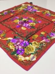 BALSE SURA İPEK EŞARP  KIRMIZI 5001 -1