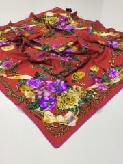 BALSE SURA İPEK EŞARP  KIRMIZI 5001 -1