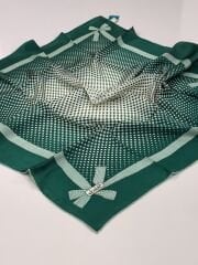 BALSE SURA İPEK EŞARP PUANTİYELİ ZÜMRÜT YEŞİLİ  5002-1