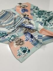 BALSE SURA İPEK EŞARP YAVRUAĞZI YEŞİL 5050-1