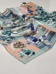 BALSE SURA İPEK EŞARP YAVRUAĞZI YEŞİL 5050-1