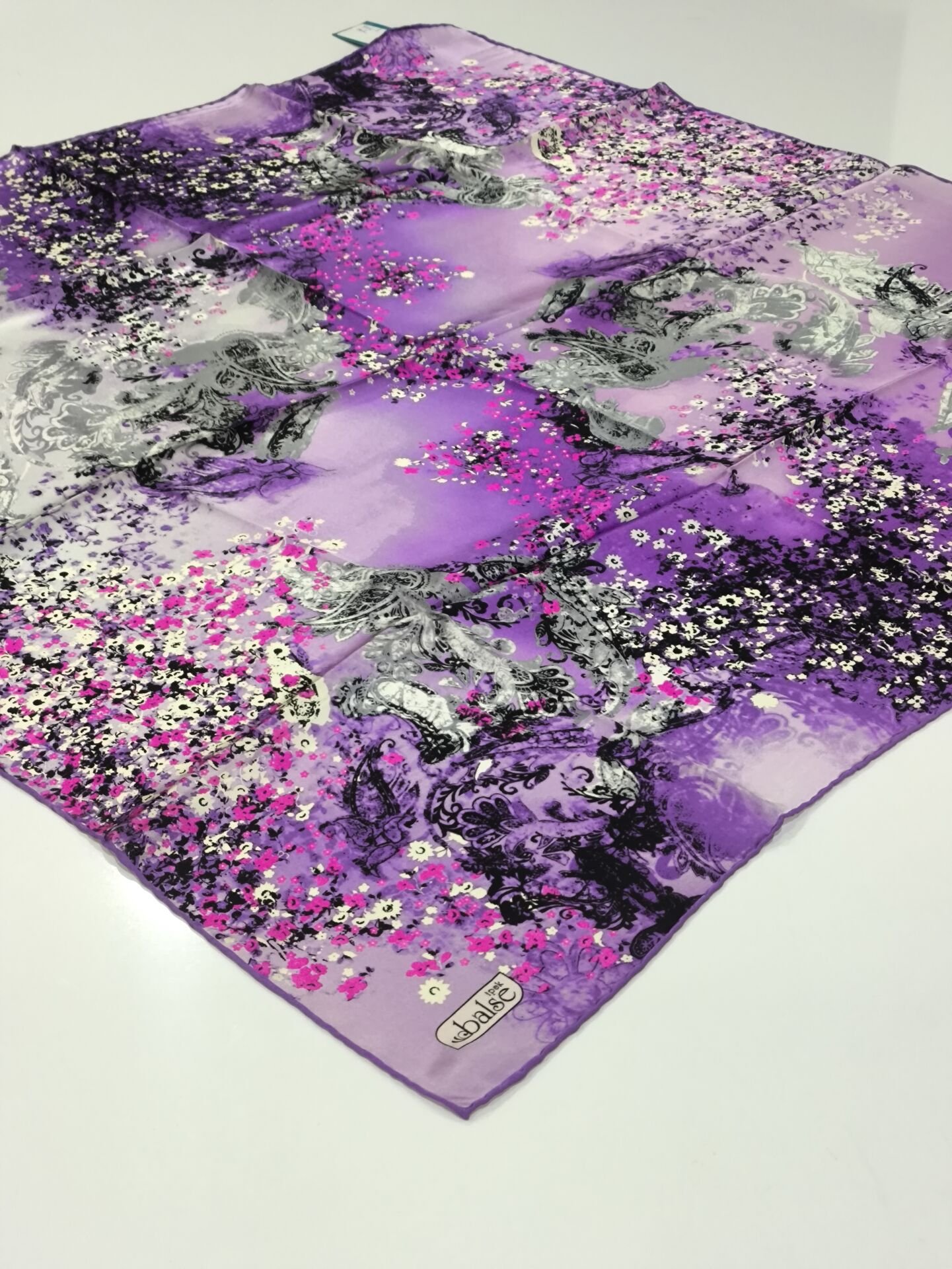 BALSE SURA İPEK EŞARP MOR 5006-1