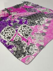 BALSE SURA İPEK EŞARP FUŞYA MOR 5008-1