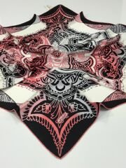 BALSE SURA İPEK EŞARP SİYAH 5015-1