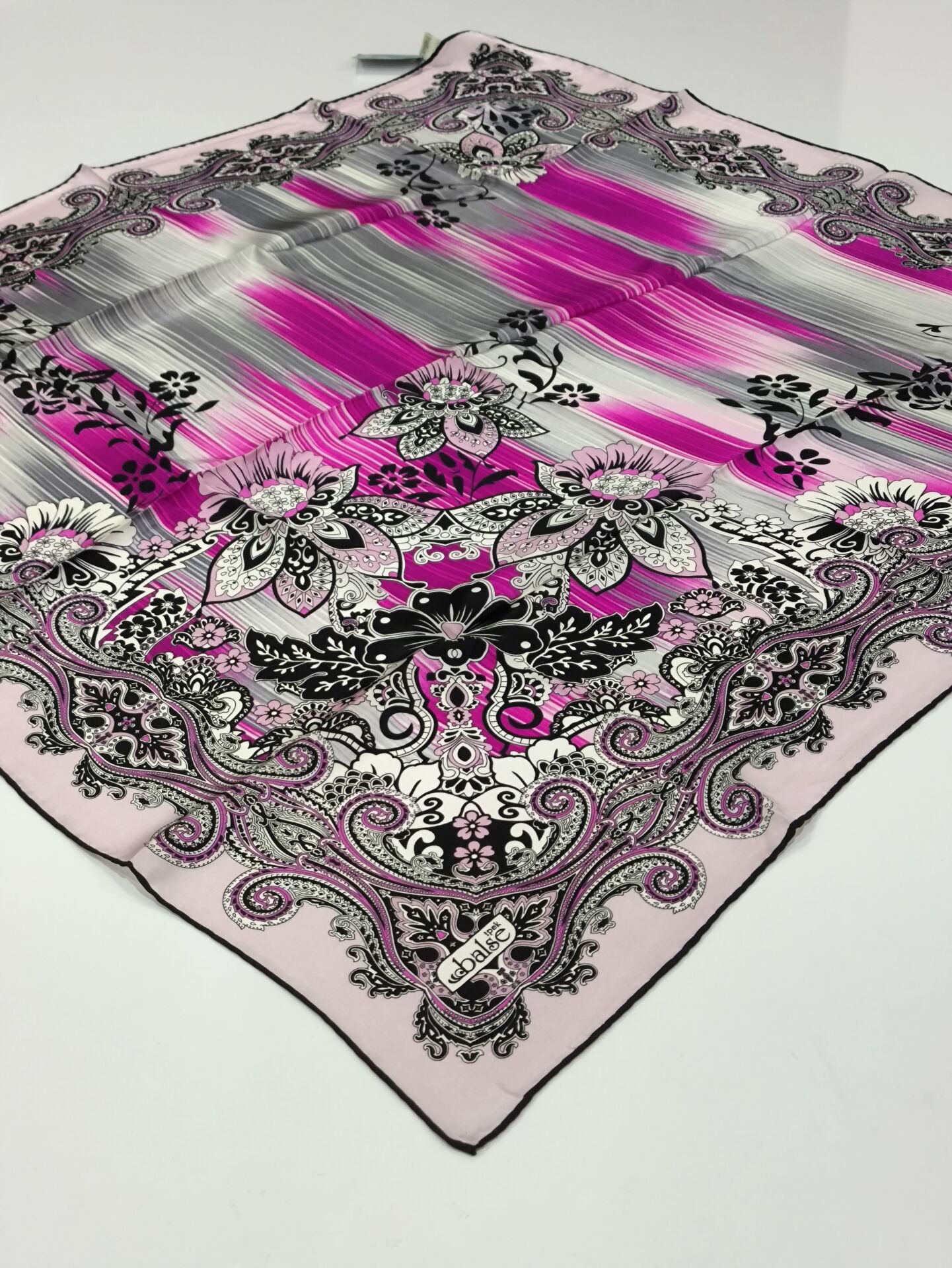 BALSE SURA İPEK EŞARP FUŞYA PEMBE 5016-1