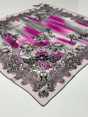 BALSE SURA İPEK EŞARP FUŞYA PEMBE 5016-1